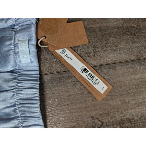 SKIMS Silk Sleep Lounge Boxer Shorts Limited Edition Color Glacier Size L $74 - Picture 2 of 4